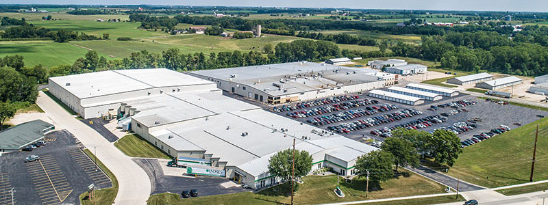 Endries Brillion facility photo from the sky